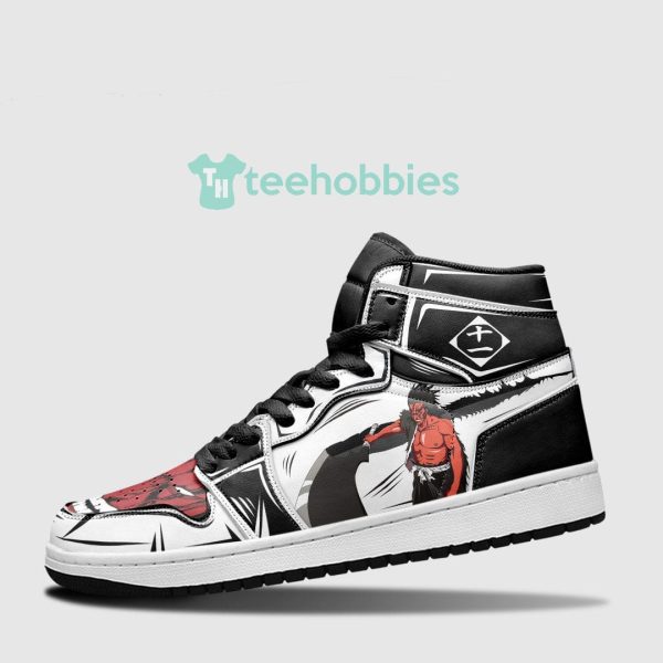 kenpachi bankai sneakers custom bleach manga air jordan hightop shoes 3 OBHaJ 600x600px Kenpachi Bankai Sneakers Custom Bleach Manga Air Jordan Hightop Shoes