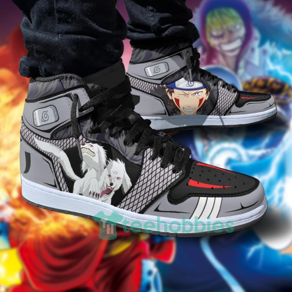 kiba inuzuka x akamaru shoes custom naruto anime air jordan hightop shoes 4 pehxM 600x600px Kiba Inuzuka x Akamaru Shoes Custom Naruto Anime Air Jordan Hightop Shoes