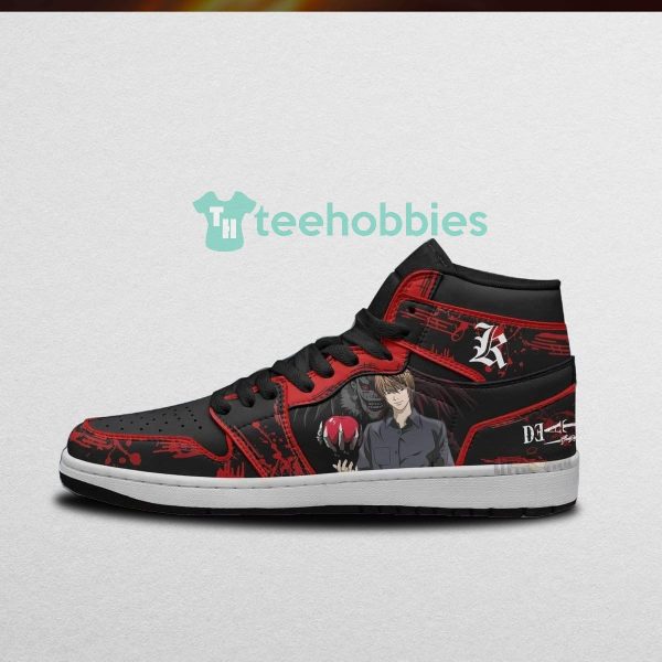 kira x l custom death note anime air jordan hightop shoes 3 FYkQB 600x600px Kira x L Custom Death Note Anime Air Jordan Hightop Shoes