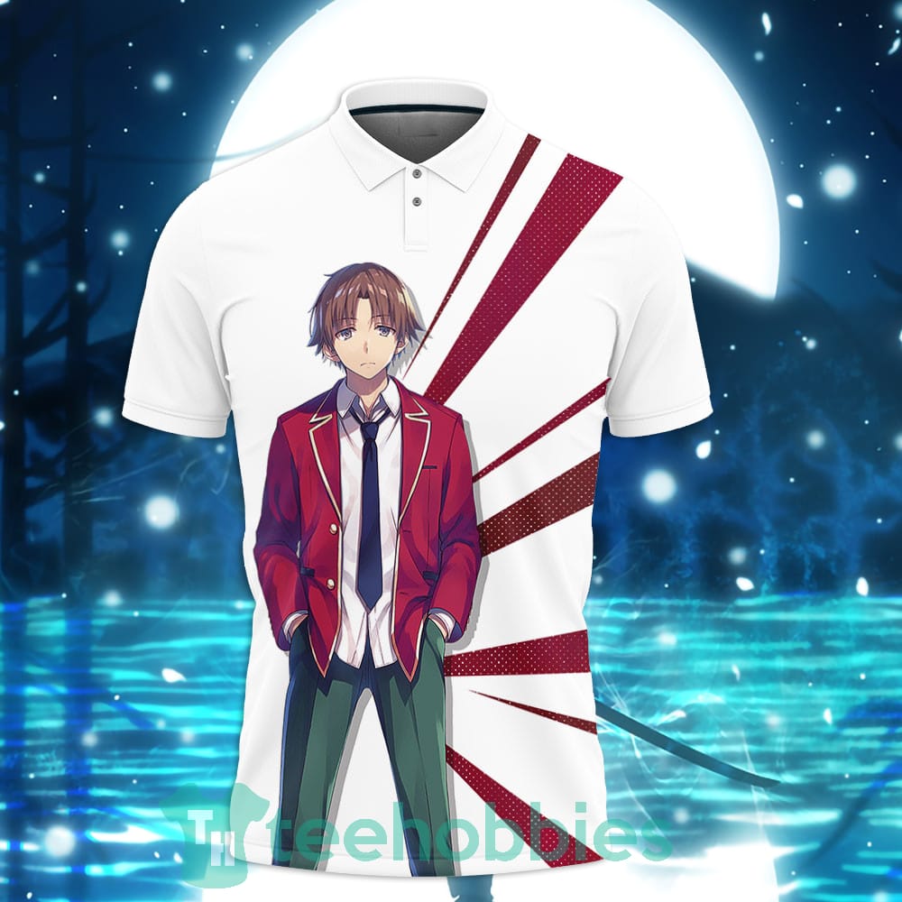 Kiyotaka Ayanokouji Classroom of the Elite Custom Anime Polo Shirt For Men  And Women