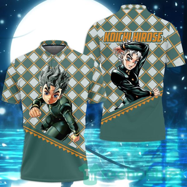 koichi hirose jjba custom anime polo shirt for men and women 1 J7sAN 600x600px Koichi Hirose JJBA Custom Anime Polo Shirt For Men And Women
