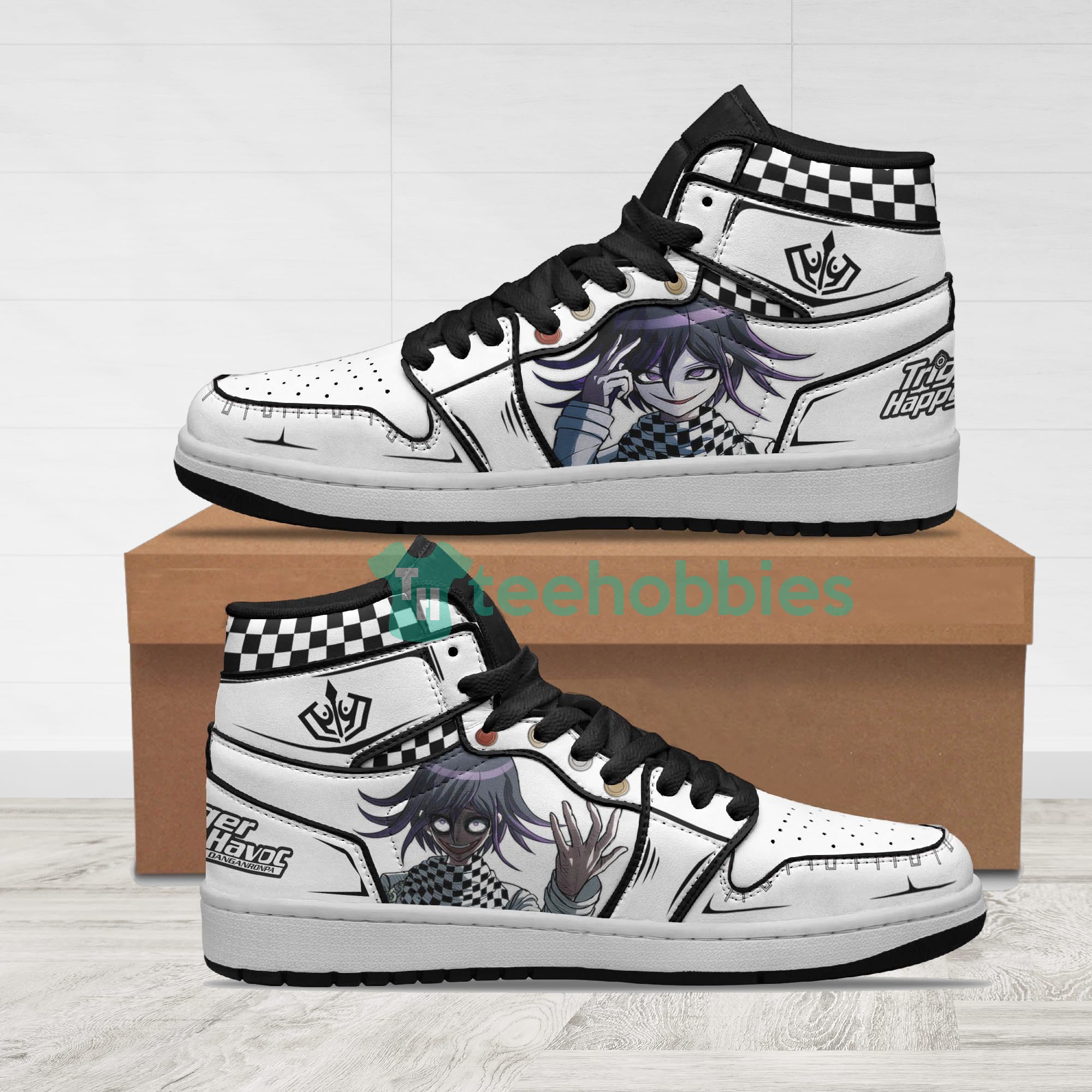 Kokichi Oma Anime Custom Danganronpa Air Jordan Hightop Shoes