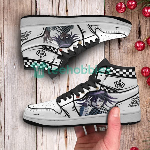 kokichi oma anime custom danganronpa air jordan hightop shoes 3 mssW2 600x600px Kokichi Oma Anime Custom Danganronpa Air Jordan Hightop Shoes