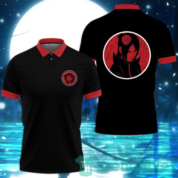 konan akatsuki custom anime black polo shirt for men and women 1 du9DO 600x600px Konan Akatsuki Custom Anime Black Polo Shirt For Men And Women