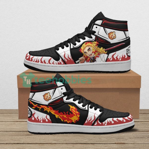 kyojuro rengoku custom demon slayer anime air jordan hightop shoes 1 2e9Qr 600x600px Kyojuro Rengoku Custom Demon Slayer Anime Air Jordan Hightop Shoes