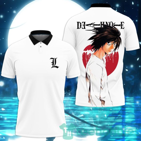 l lawliet d note custom anime polo shirt for men and women 1 RVdBh 600x600px L Lawliet D note Custom Anime Polo Shirt For Men And Women