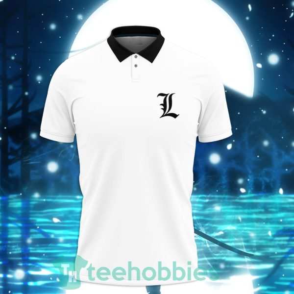 l lawliet d note custom anime polo shirt for men and women 2 ijXh3 600x600px L Lawliet D note Custom Anime Polo Shirt For Men And Women