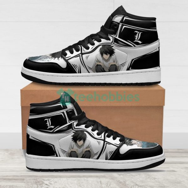 l lawliet lover custom air jordan hightop shoes for fans 1 xacqc 600x600px L Lawliet Lover Custom Air Jordan Hightop Shoes For Fans