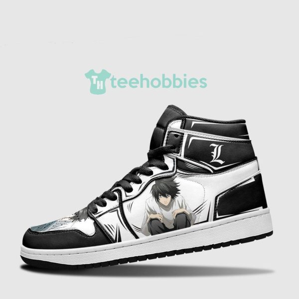 l lawliet lover custom air jordan hightop shoes for fans 3 1PmKV 600x600px L Lawliet Lover Custom Air Jordan Hightop Shoes For Fans