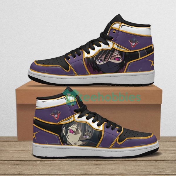 lelouch vi britannia custom code geass anime air jordan hightop shoes 1 5bd6s 600x600px Lelouch vi Britannia Custom Code Geass Anime Air Jordan Hightop Shoes