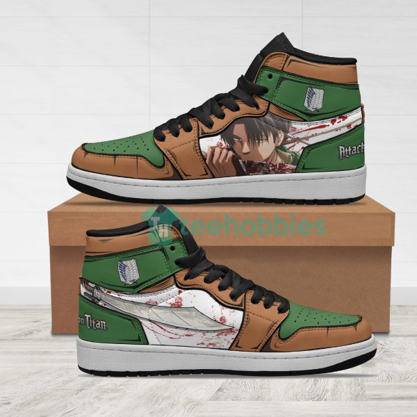 levi ackerman anime custom attack on titan air jordan hightop shoes 1 eMS25 600x600px Levi Ackerman Anime Custom Attack On Titan Air Jordan Hightop Shoes