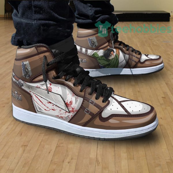 levi ackerman fans custom attack on titan air hightop shoes 3 qmjlj 600x600px Levi Ackerman Fans Custom Attack On Titan Air Hightop Shoes