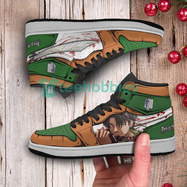 levi x eren anime custom attack on titan air jordan hightop shoes 3 wzb6v 600x600px Levi x Eren Anime Custom Attack On Titan Air Jordan Hightop Shoes