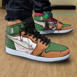 levi x mikasa anime custom attack on titan air jordan hightop shoes 4 ZvZLE 247x247px Levi x Mikasa Anime Custom Attack On Titan Air Jordan Hightop Shoes