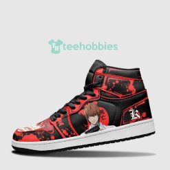 light yagami sneakers red custom air jordan hightop shoes 3 T258f 247x247px Light Yagami Sneakers Red Custom Air Jordan Hightop Shoes