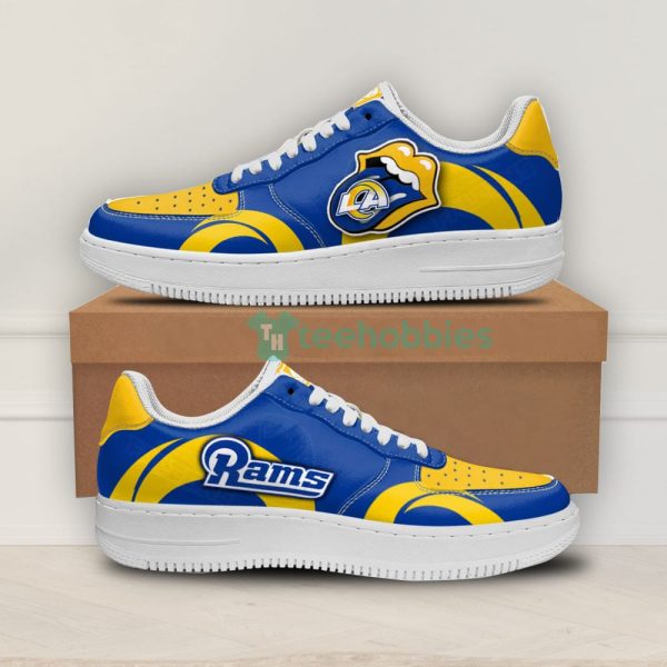 los angeles rams custom lips air force shoes for fans 1 bIlPu 600x600px Los Angeles Rams Custom Lips Air Force Shoes For Fans