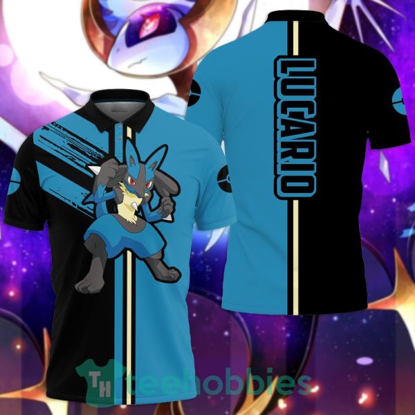 lucario polo shirt custom pokemon anime gift for fans 1 FWpzD 600x600px Lucario Polo Shirt Custom Pokemon Anime Gift For Fans