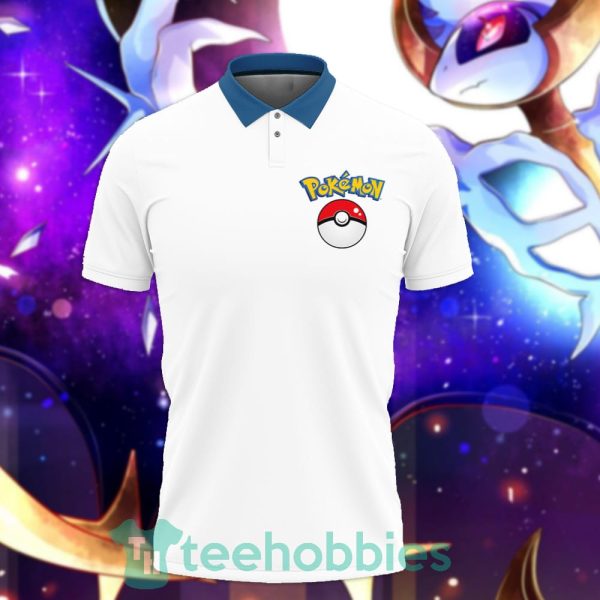 lucario white polo shirt pokemon custom anime gift for fans 2 96IPb 600x600px Lucario White Polo Shirt Pokemon Custom Anime Gift For Fans