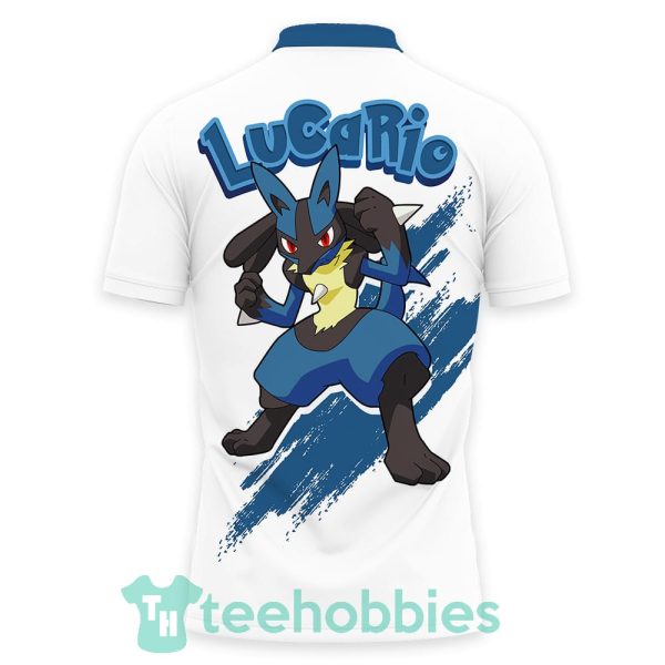 lucario white polo shirt pokemon custom anime gift for fans 3 TkDd4 600x600px Lucario White Polo Shirt Pokemon Custom Anime Gift For Fans