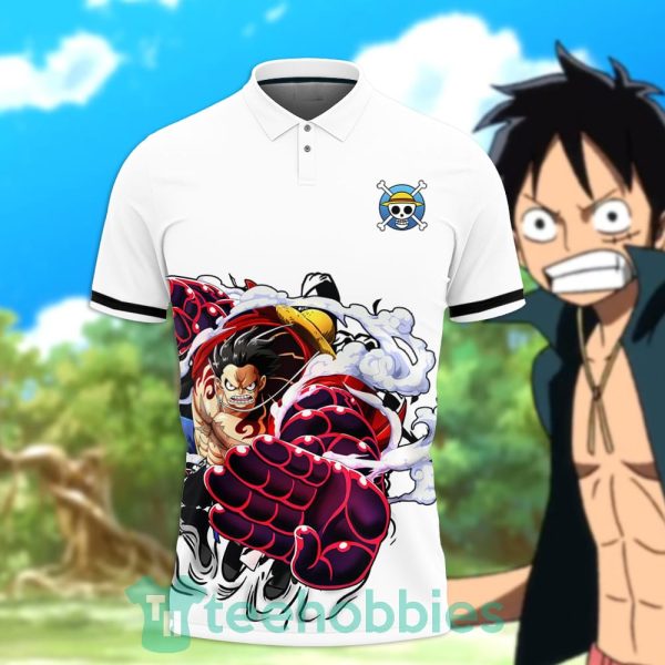 luffy gear 4 polo shirt custom anime one piece for anime fans 2 1Xwah 600x600px Luffy Gear 4 Polo Shirt Custom Anime One Piece For Anime Fans