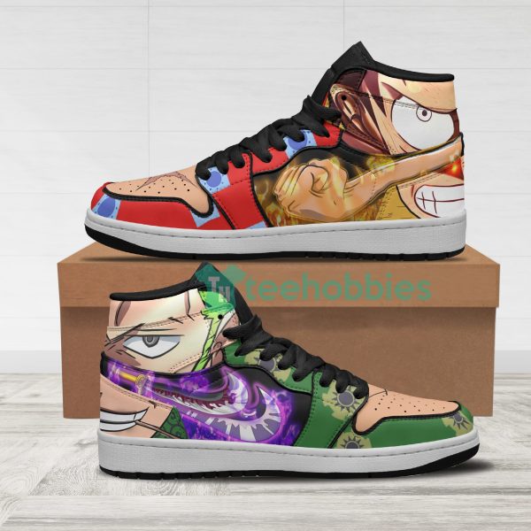 luffy x zoro one piece wano arc custom air hightop shoes 1 yaQgT 600x600px Luffy x Zoro One Piece Wano Arc Custom Air Hightop Shoes