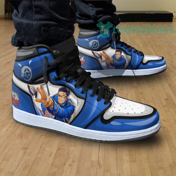 maes hughes custom anime blue air hightop shoes 3 yyEtN 600x600px Maes Hughes Custom Anime Blue Air Hightop Shoes