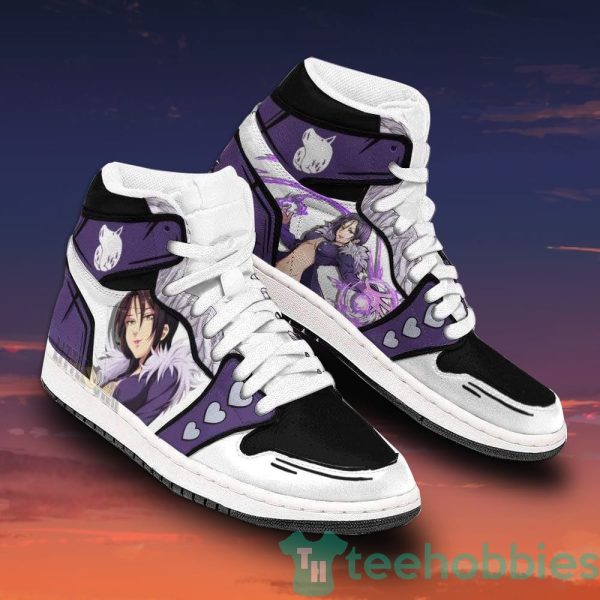 merlin custom the seven deadly sins anime air jordan hightop shoes 4 3A4K3 600x600px Merlin Custom The Seven Deadly Sins Anime Air Jordan Hightop Shoes