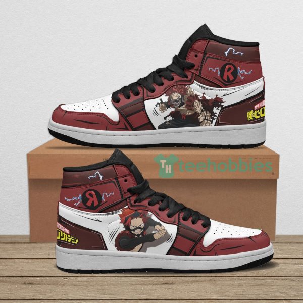 mha eijiro kirishima custom my hero academia anime air jordan hightop shoes 1 uNuK6 600x600px MHA Eijiro Kirishima Custom My Hero Academia Anime Air Jordan Hightop Shoes
