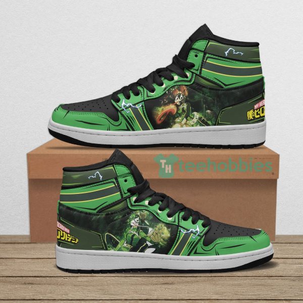 mha tsuyu asui custom my hero academia anime air jordan hightop shoes 1 f3nP3 600x600px MHA Tsuyu Asui Custom My Hero Academia Anime Air Jordan Hightop Shoes