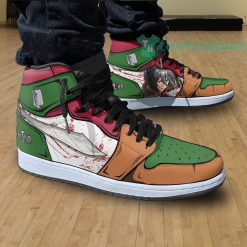 mikasa ackerman anime custom attack on titan air jordan hightop shoes 4 LRVbn 247x247px Mikasa Ackerman Anime Custom Attack On Titan Air Jordan Hightop Shoes