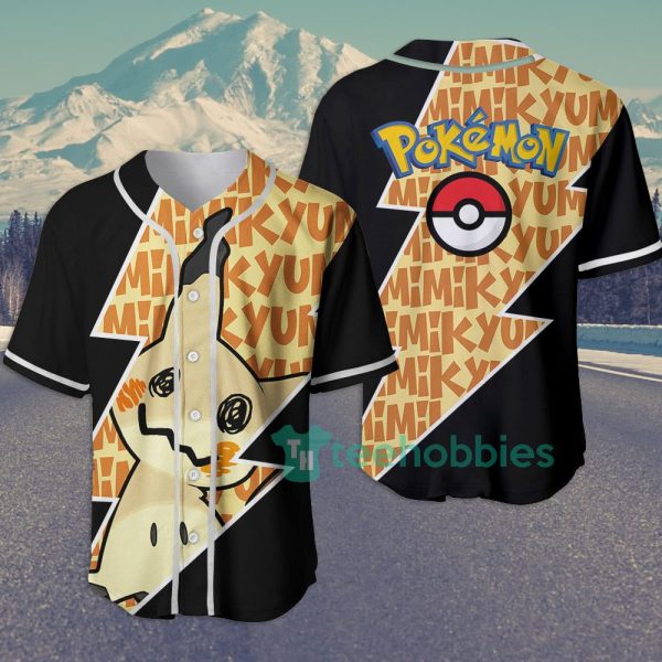 mimikyu custom pokemon anime jersey baseball shirt for fans 1 9yCpA 600x600px Mimikyu Custom Pokemon Anime Jersey Baseball Shirt For Fans