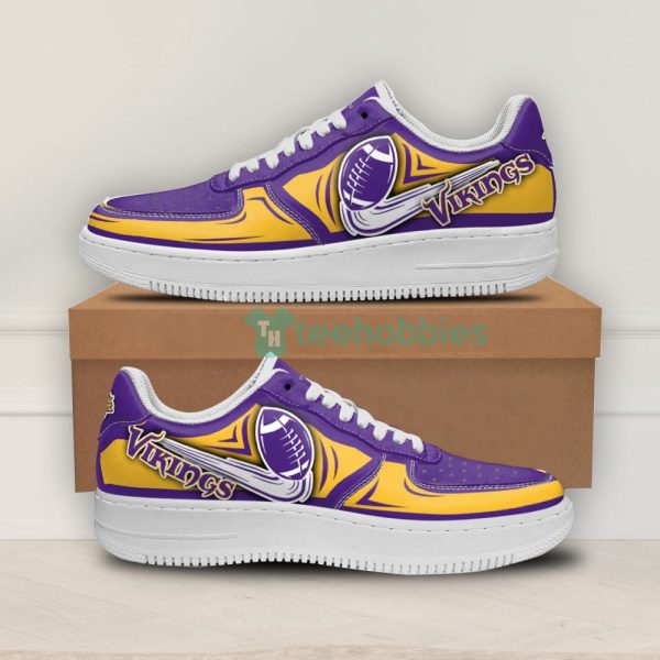 minnesota vikings custom ball air force shoes for fans 1 uioq9 600x600px Minnesota Vikings Custom Ball Air Force Shoes For Fans