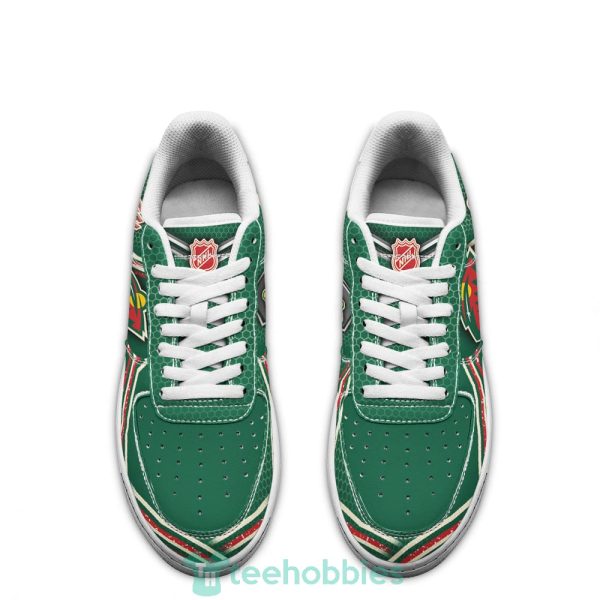 minnesota wilds logo and striped style air force shoes for fans 2 puwtt 600x600px Minnesota Wilds Logo And Striped Style Air Force Shoes For Fans