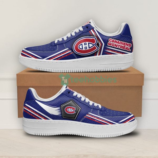 montreal canadiens logo and striped style air force shoes for fans 1 G9dum 600x600px Montreal Canadiens Logo And Striped Style Air Force Shoes For Fans