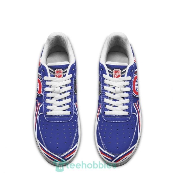 montreal canadiens logo and striped style air force shoes for fans 2 3f8Ut 600x600px Montreal Canadiens Logo And Striped Style Air Force Shoes For Fans