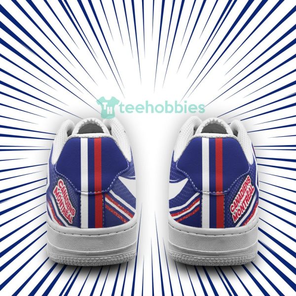 montreal canadiens logo and striped style air force shoes for fans 3 r7OLv 600x600px Montreal Canadiens Logo And Striped Style Air Force Shoes For Fans