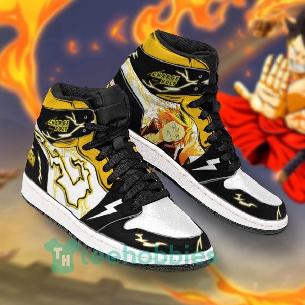 my hero academia denki kaminari custom anime air jordan hightop shoes 2 Epx1C 600x600px My Hero Academia Denki Kaminari Custom Anime Air Jordan Hightop Shoes