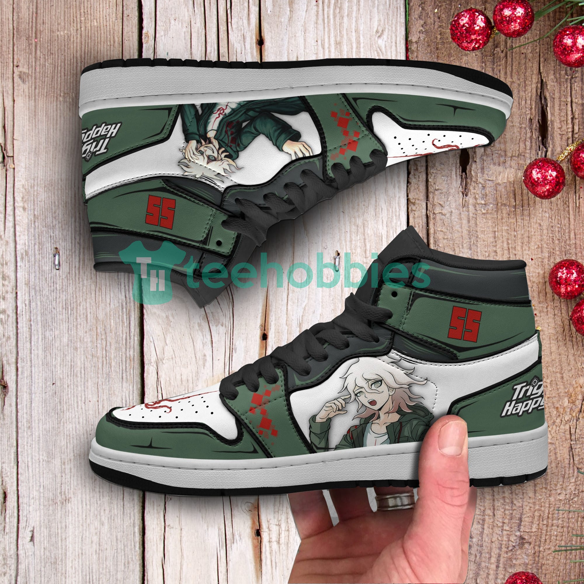 Nagito Komaeda Anime Custom Danganronpa Air Jordan Hightop Shoes