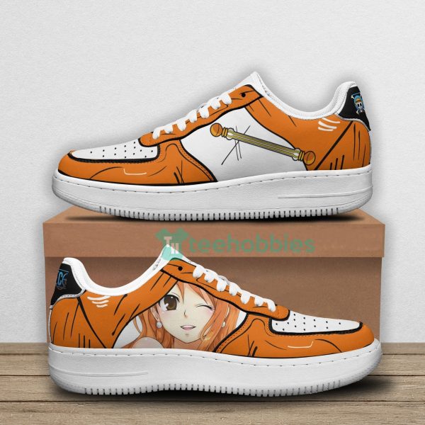 nami fans custom one piece anime orange air force shoes 1 yqp8m 600x600px Nami Fans Custom One Piece Anime Orange Air Force Shoes