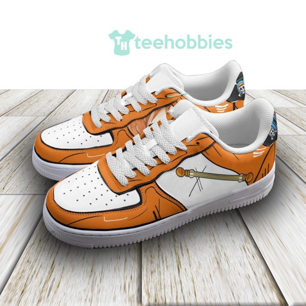 nami fans custom one piece anime orange air force shoes 2 aDJHG 600x600px Nami Fans Custom One Piece Anime Orange Air Force Shoes
