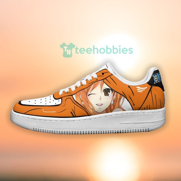 nami fans custom one piece anime orange air force shoes 4 EVsIr 600x600px Nami Fans Custom One Piece Anime Orange Air Force Shoes
