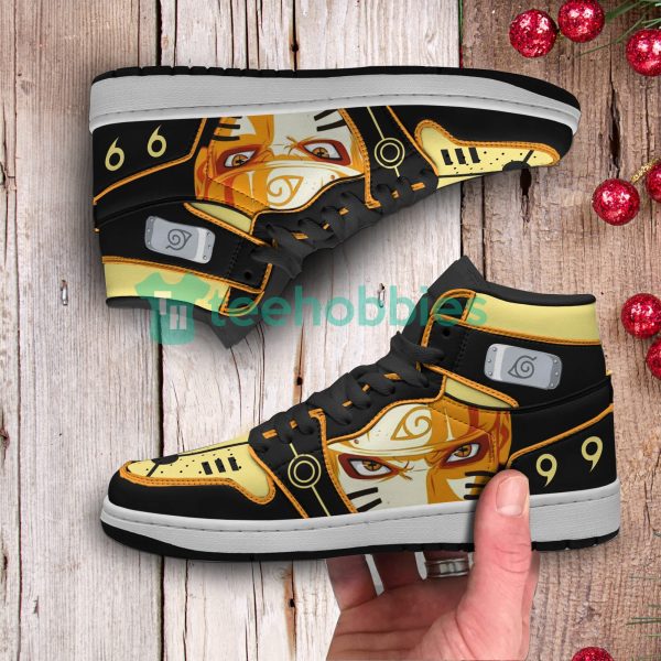 naruto nine tails anime custom naruto chakra mode air jordan hightop shoes 3 J7zGW 600x600px Naruto Nine Tails Anime Custom Naruto Chakra Mode Air Jordan Hightop Shoes