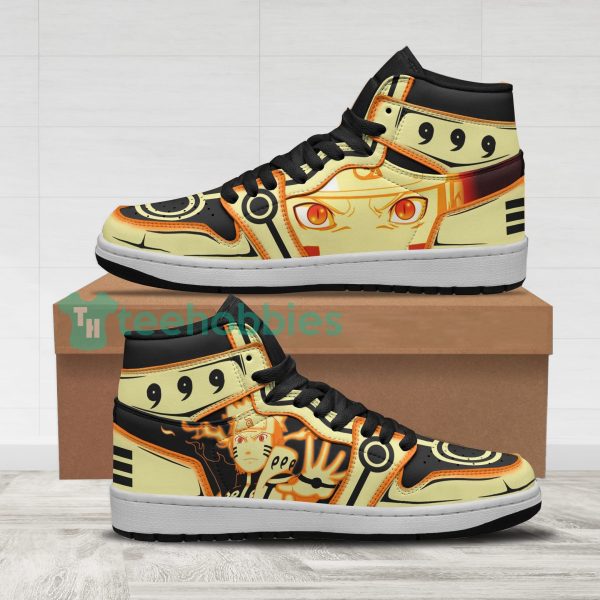 naruto nine tails custom chakra mode form anime air jordan hightop shoes 1 Xxab5 600x600px Naruto Nine Tails Custom Chakra Mode Form Anime Air Jordan Hightop Shoes