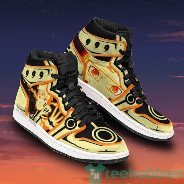naruto nine tails custom chakra mode form anime air jordan hightop shoes 2 owUl8 600x600px Naruto Nine Tails Custom Chakra Mode Form Anime Air Jordan Hightop Shoes