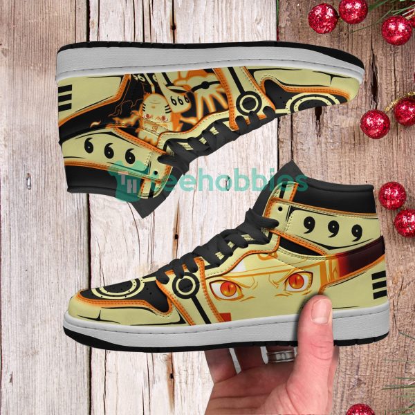 naruto nine tails custom chakra mode form anime air jordan hightop shoes 4 E18v5 600x600px Naruto Nine Tails Custom Chakra Mode Form Anime Air Jordan Hightop Shoes