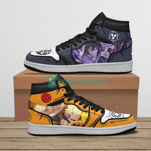 naruto x sasuke anime air jordan hightop shoes 1 etFyO 600x600px Naruto x Sasuke Anime Air Jordan Hightop Shoes
