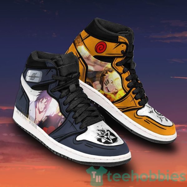 naruto x sasuke anime air jordan hightop shoes 2 bTMaG 600x600px Naruto x Sasuke Anime Air Jordan Hightop Shoes