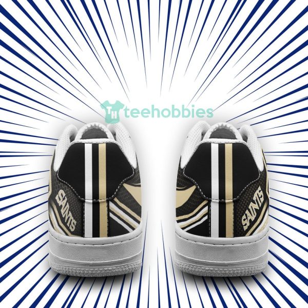 new orlean saints logo and striped style air force shoes for fans 3 pIsib 600x600px New Orlean Saints Logo And Striped Style Air Force Shoes For Fans