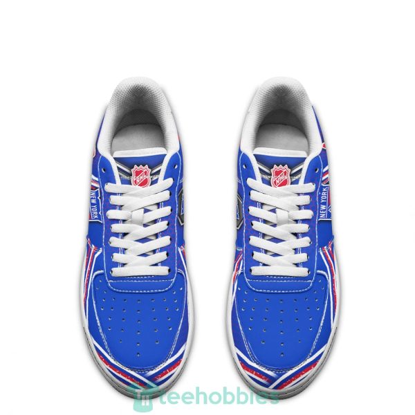 new york rangers logo and striped style air force shoes for fans 2 gKBDL 600x600px New York Rangers Logo And Striped Style Air Force Shoes For Fans
