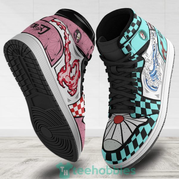 nezuko and tanjiro custom demon slayer anime air hightop shoes 2 r7IWn 600x600px Nezuko And Tanjiro Custom Demon Slayer Anime Air Hightop Shoes